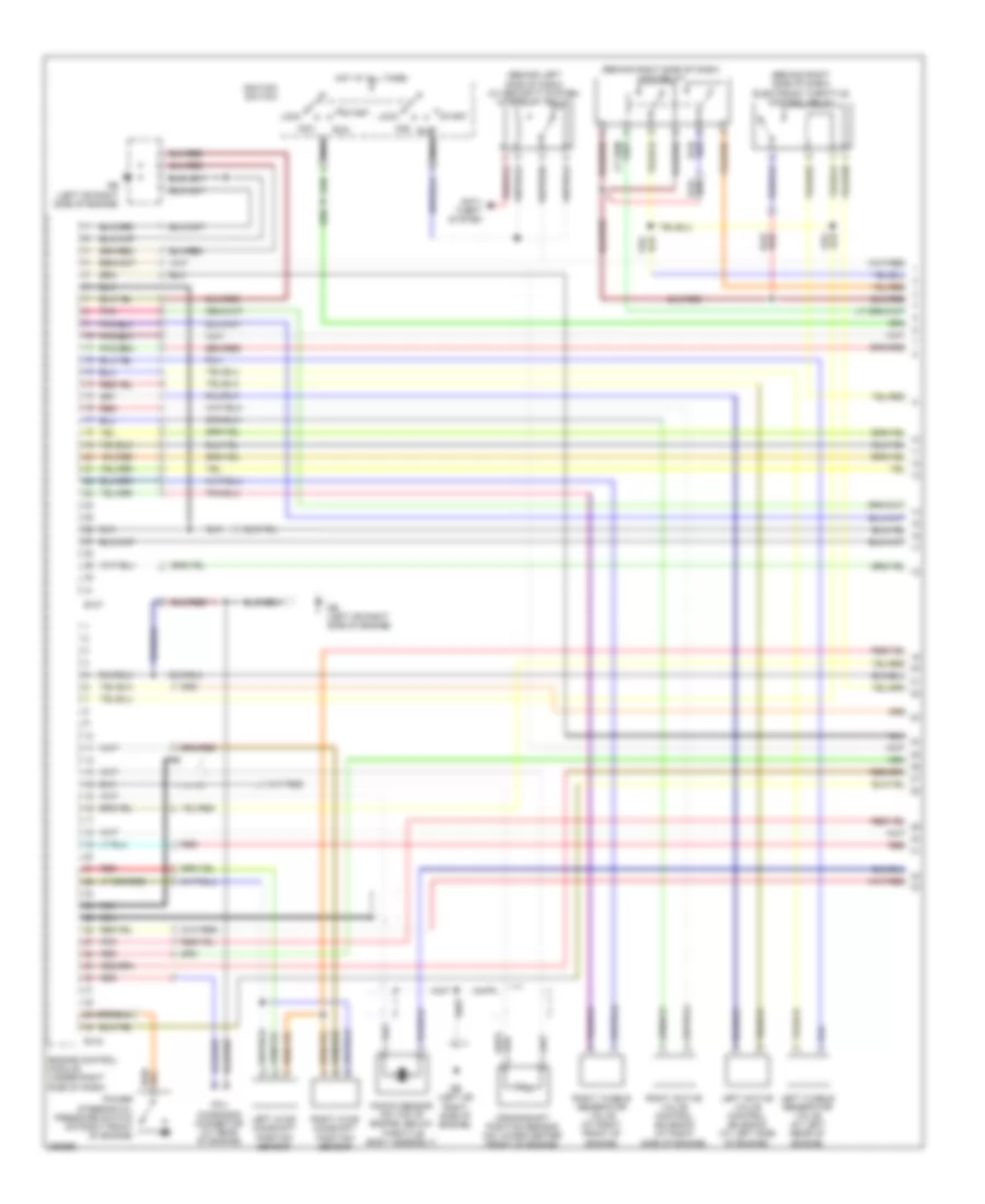 2.5L Turbo, Engine Performance Wiring Diagram (1 of 4) for Subaru Forester X 2008