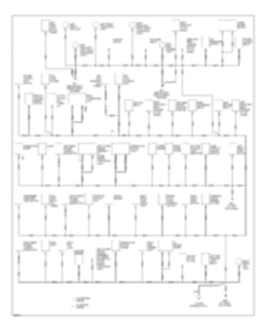 Ground Distribution Wiring Diagram 1 of 3 for Subaru Forester X 2008