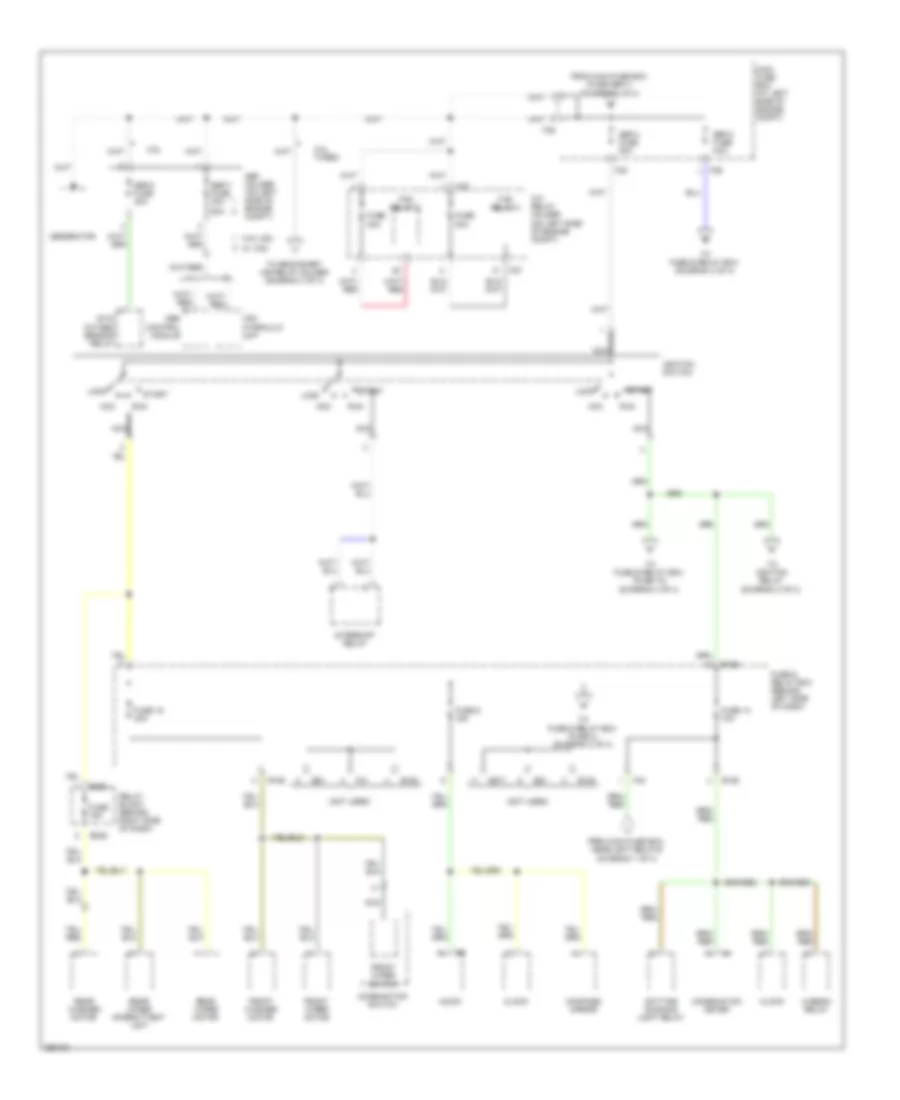 Power Distribution Wiring Diagram 2 of 4 for Subaru Forester X 2008