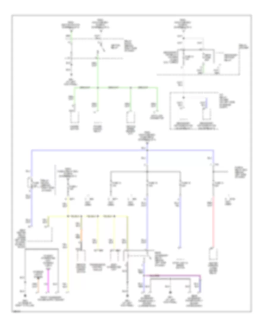 Power Distribution Wiring Diagram (3 of 4) for Subaru Forester X 2008