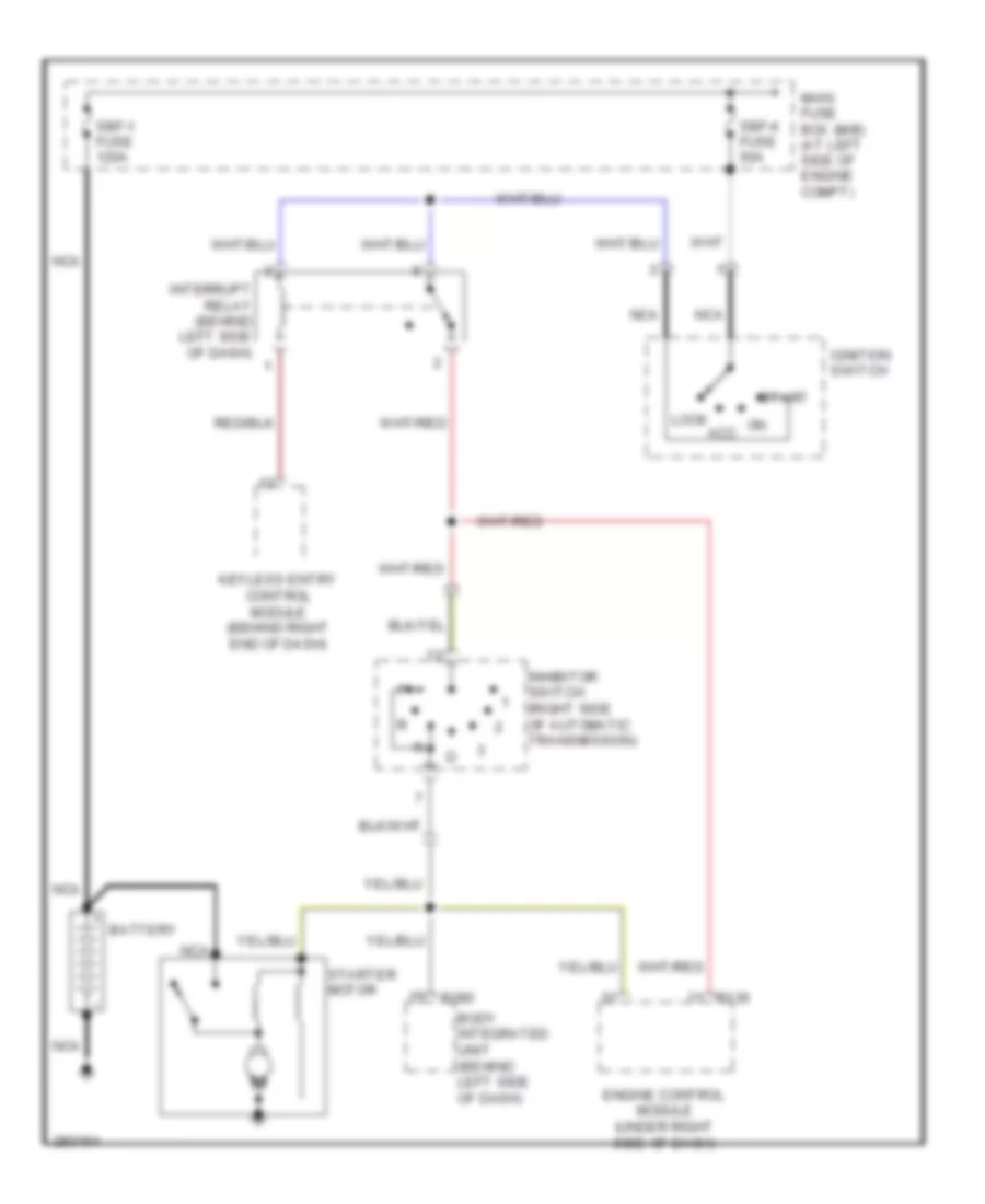 2 5L Turbo Starting Wiring Diagram A T for Subaru Forester X 2008