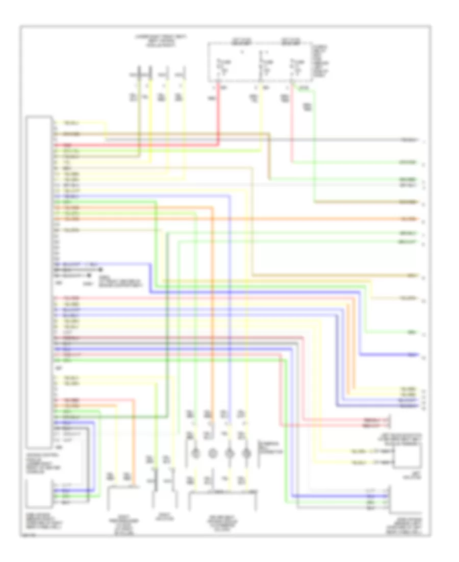 Supplemental Restraints Wiring Diagram 1 of 2 for Subaru Forester X 2008