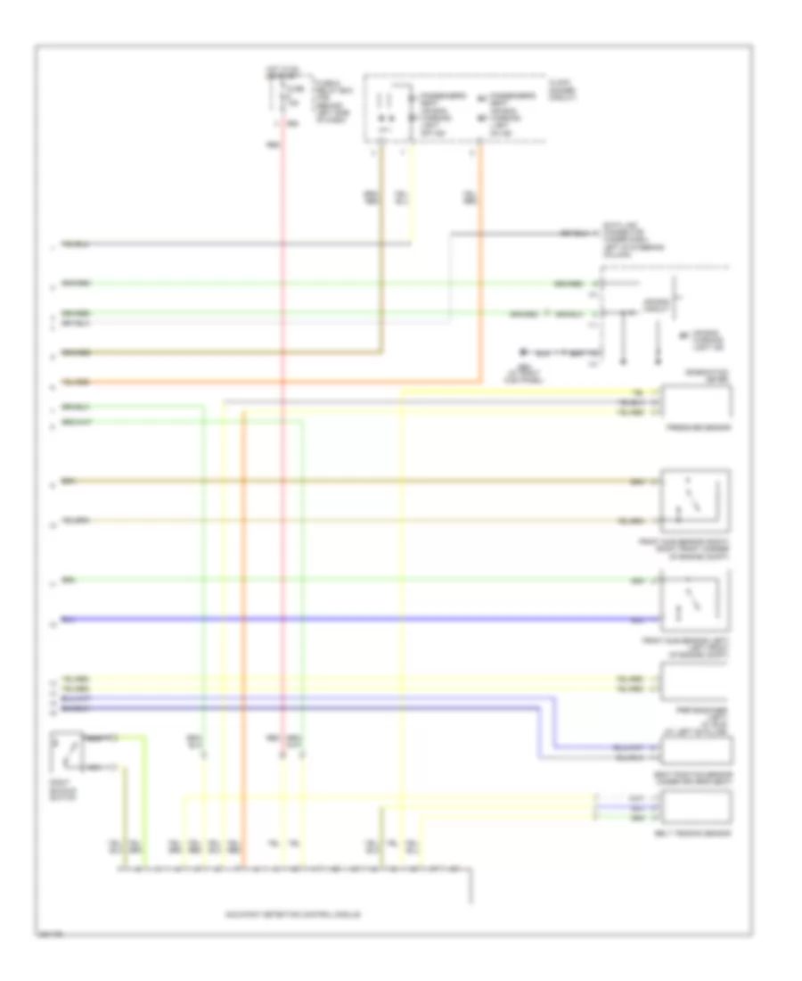 Supplemental Restraints Wiring Diagram (2 of 2) for Subaru Forester X 2008