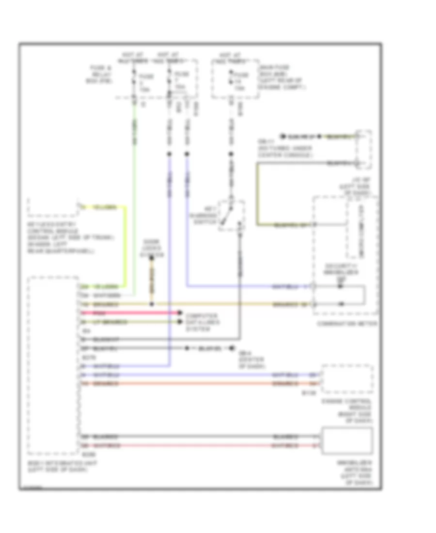 Immobilizer Wiring Diagram for Subaru Impreza WRX Premium 2010