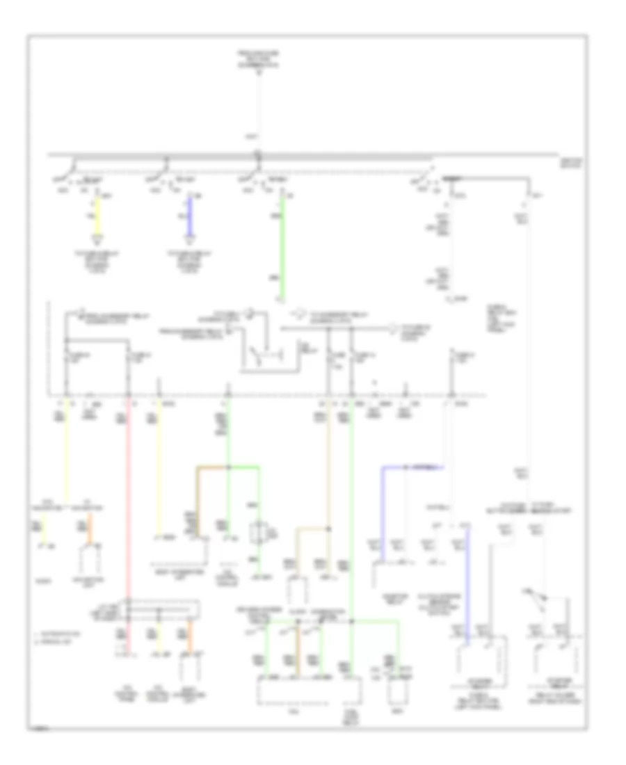 Power Distribution Wiring Diagram (2 of 6) for Subaru Legacy Sport 2013