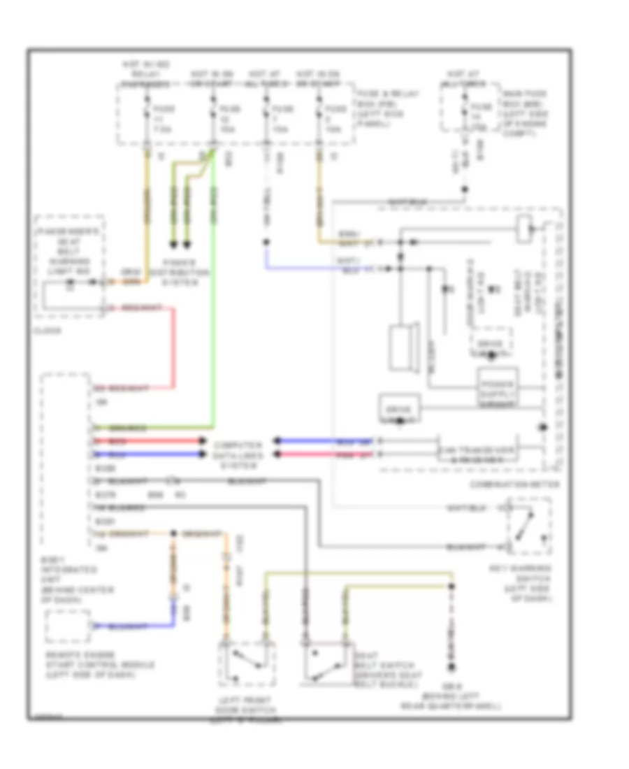Chime Wiring Diagram for Subaru Forester XT Premium 2011