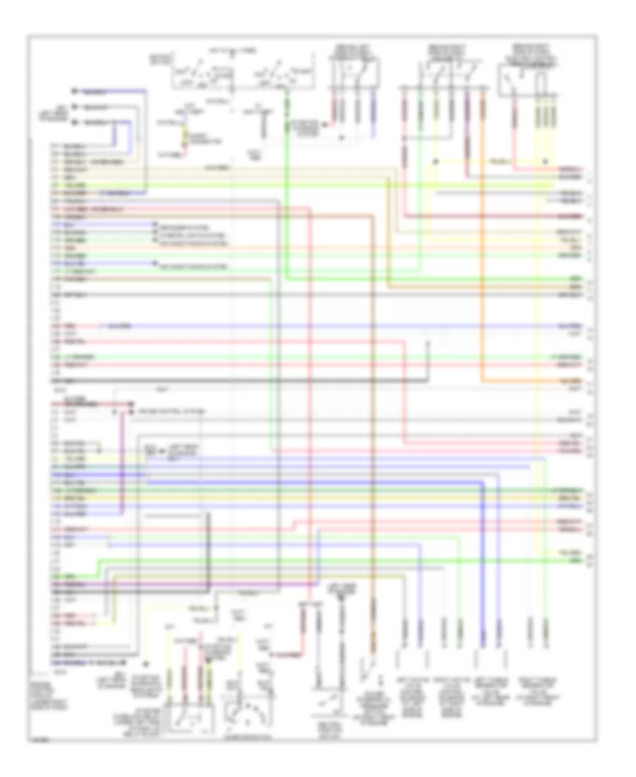 2.5L Turbo, Engine Performance Wiring Diagram (1 of 4) for Subaru Forester X 2004