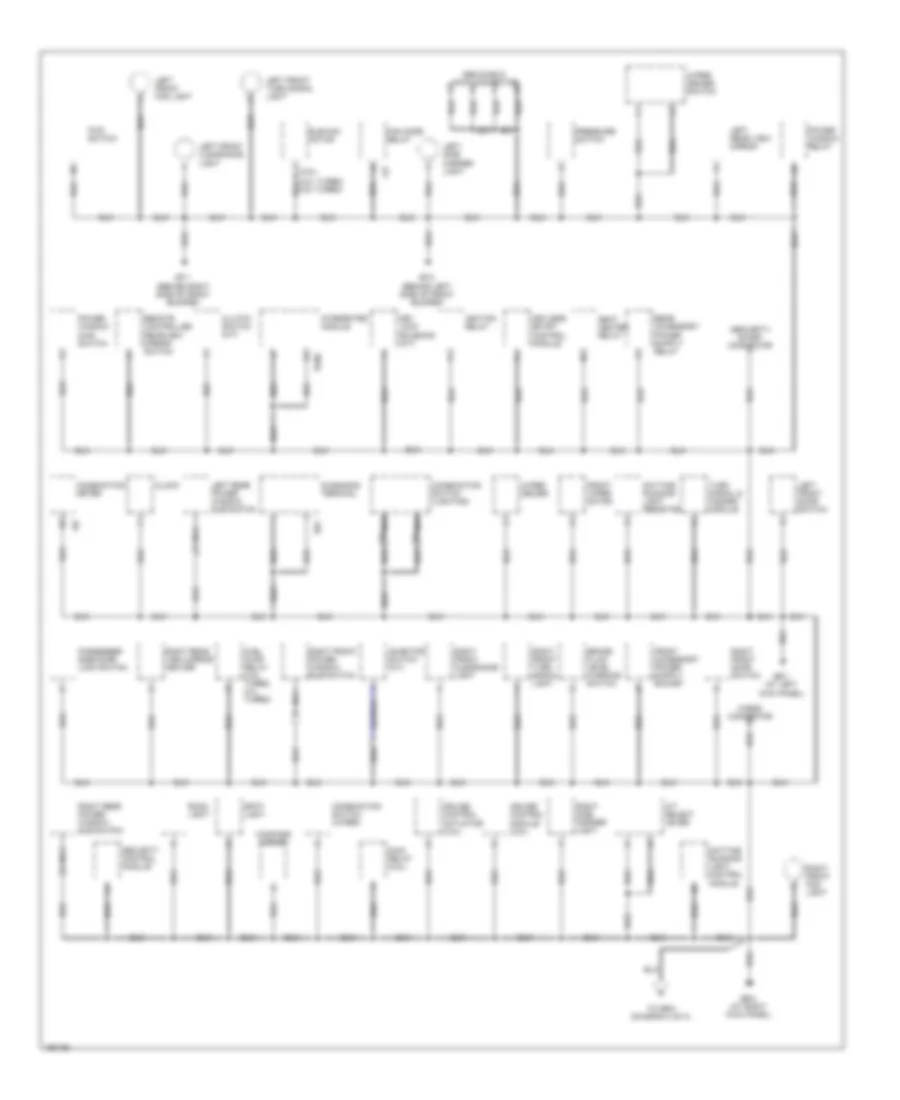 Ground Distribution Wiring Diagram 1 of 3 for Subaru Forester X 2004