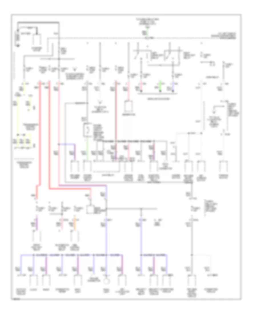 Power Distribution Wiring Diagram 1 of 4 for Subaru Forester X 2004