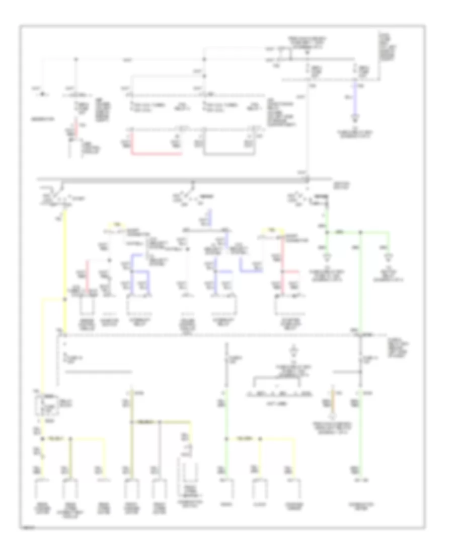 Power Distribution Wiring Diagram (2 of 4) for Subaru Forester X 2004