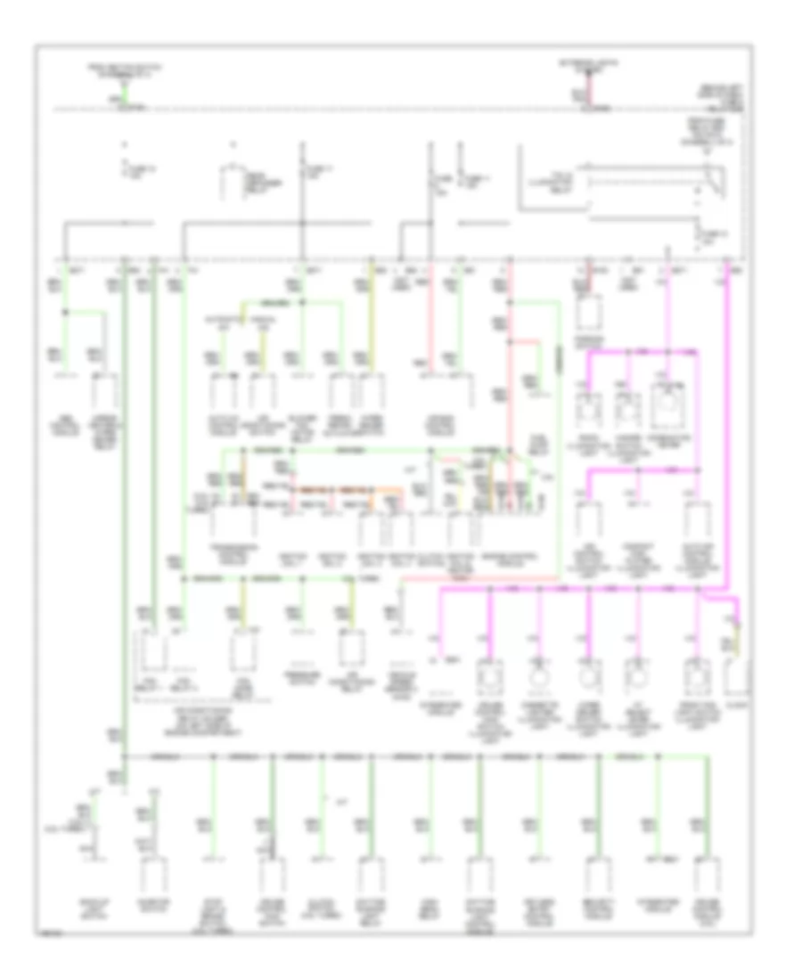 Power Distribution Wiring Diagram 4 of 4 for Subaru Forester X 2004