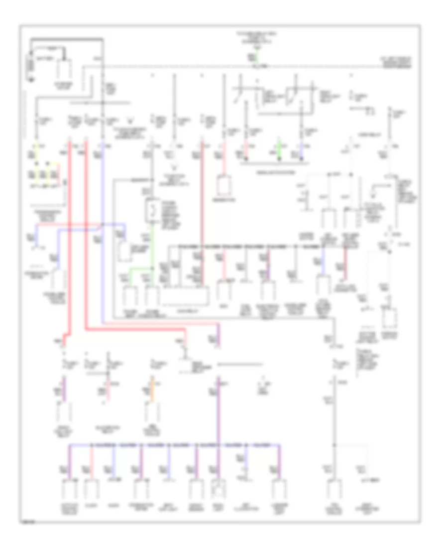 Power Distribution Wiring Diagram 1 of 4 for Subaru Forester XT 2008