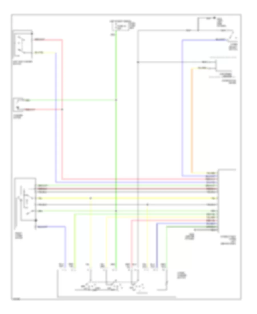 Электросхема стеклоочистителя, дворников и омывателя для Subaru XT GL 1990