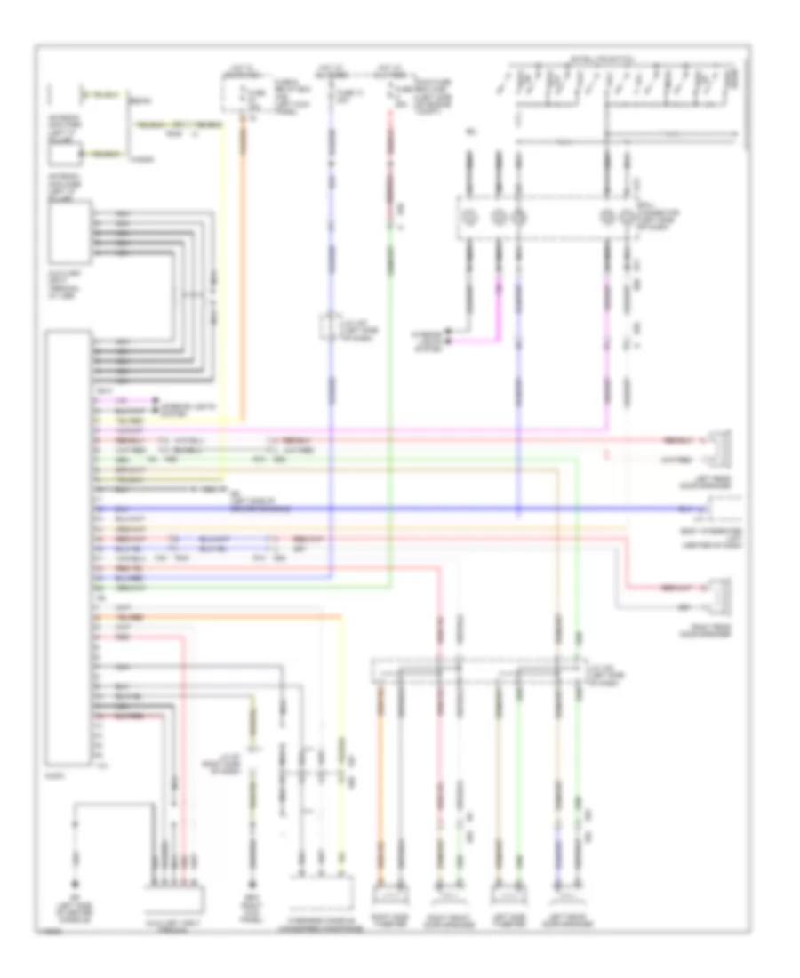 Standard Radio Wiring Diagram, Except Base for Subaru Outback 2013