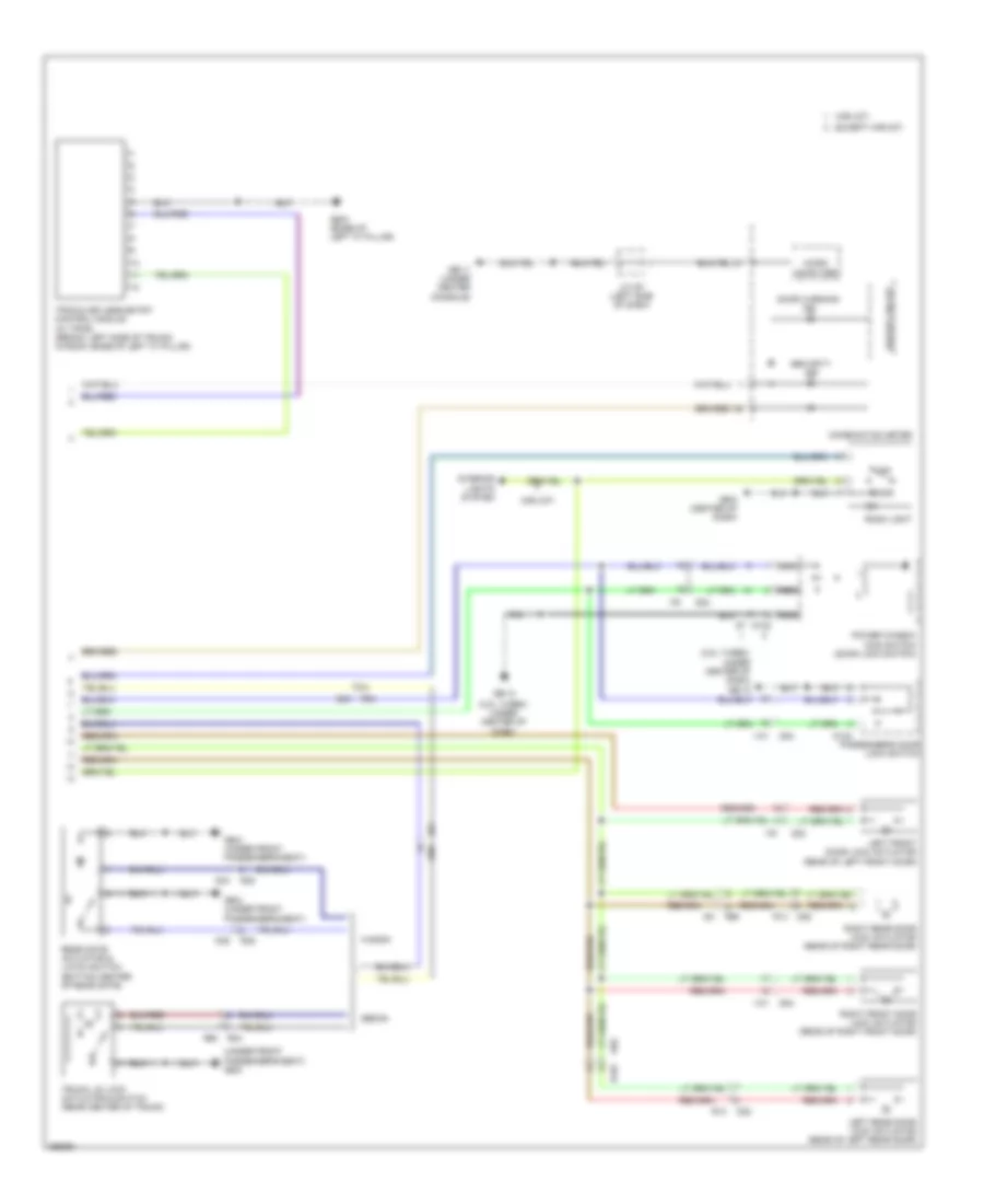 Forced Entry Wiring Diagram (2 of 2) for Subaru Impreza 2.5i 2011