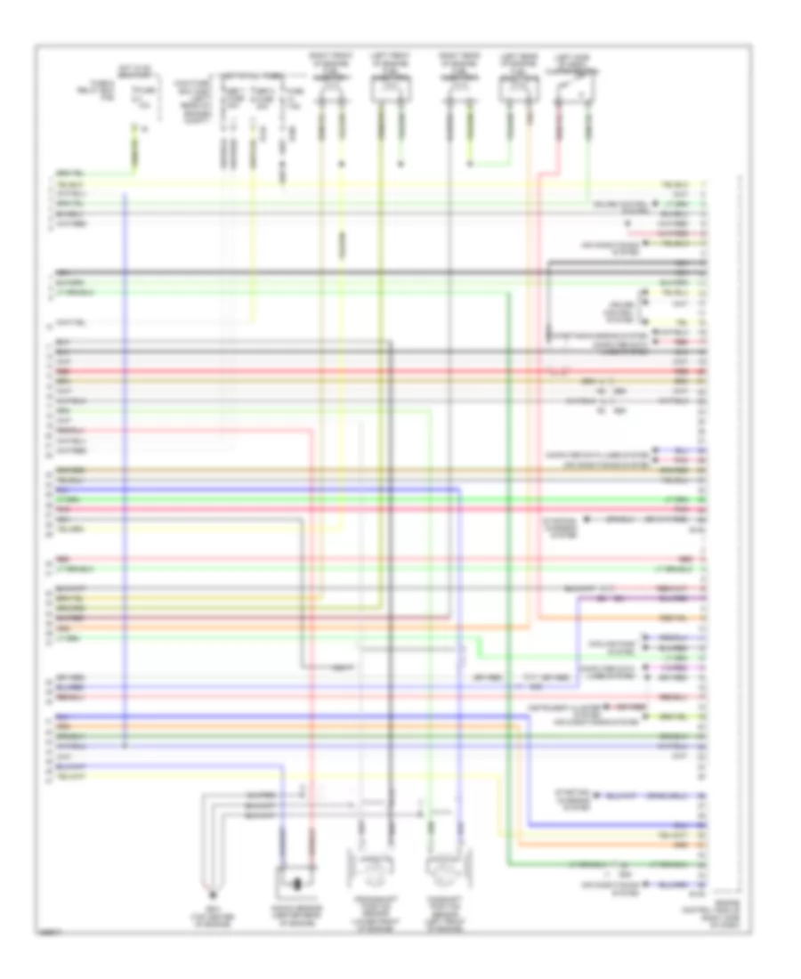 2.5L, Engine Performance Wiring Diagram (4 of 4) for Subaru Impreza 2.5i 2011