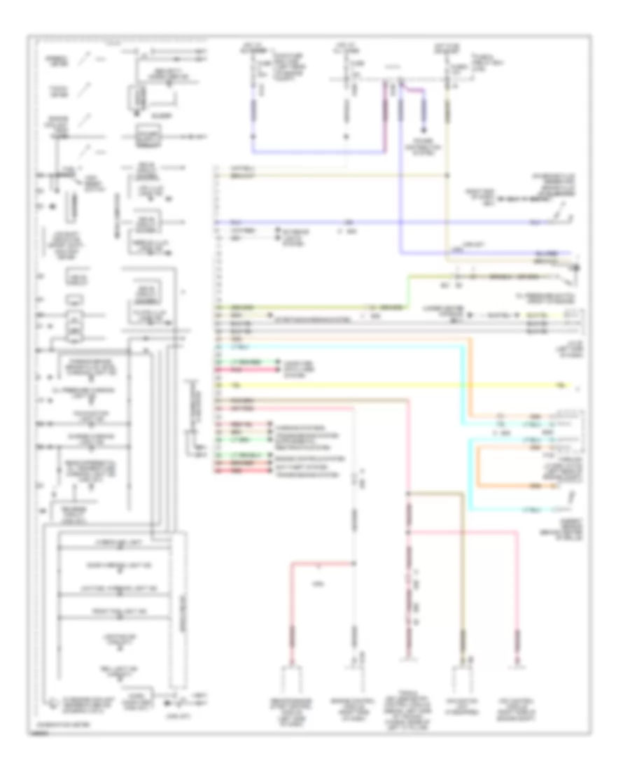 Instrument Cluster Wiring Diagram 1 of 2 for Subaru Impreza 2 5i 2011