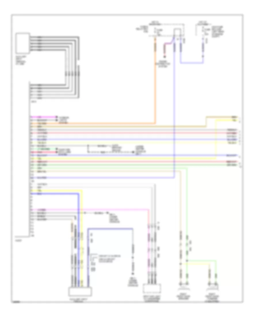 Radio Wiring Diagram, Except Base (1 of 2) for Subaru Impreza 2.5i 2011