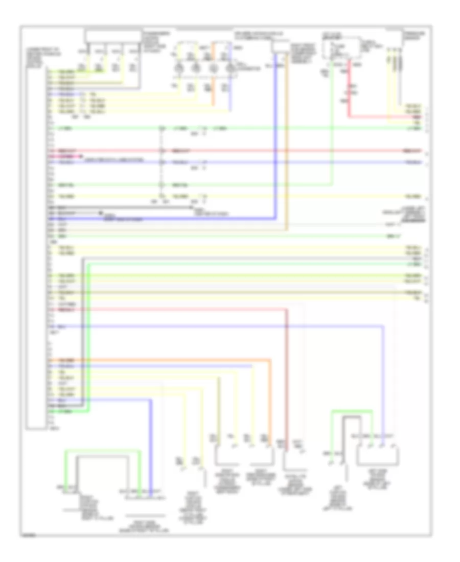 Supplemental Restraints Wiring Diagram 1 of 2 for Subaru Impreza 2 5i 2011