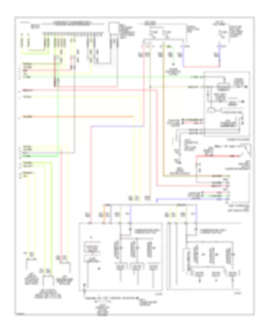Supplemental Restraints Wiring Diagram (2 of 2) for Subaru Impreza 2.5i 2011