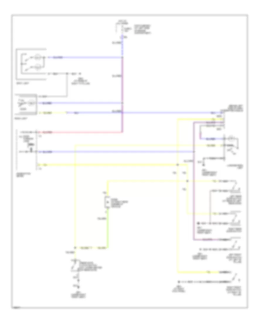Courtesy Lamps Wiring Diagram for Subaru Forester XT 2004
