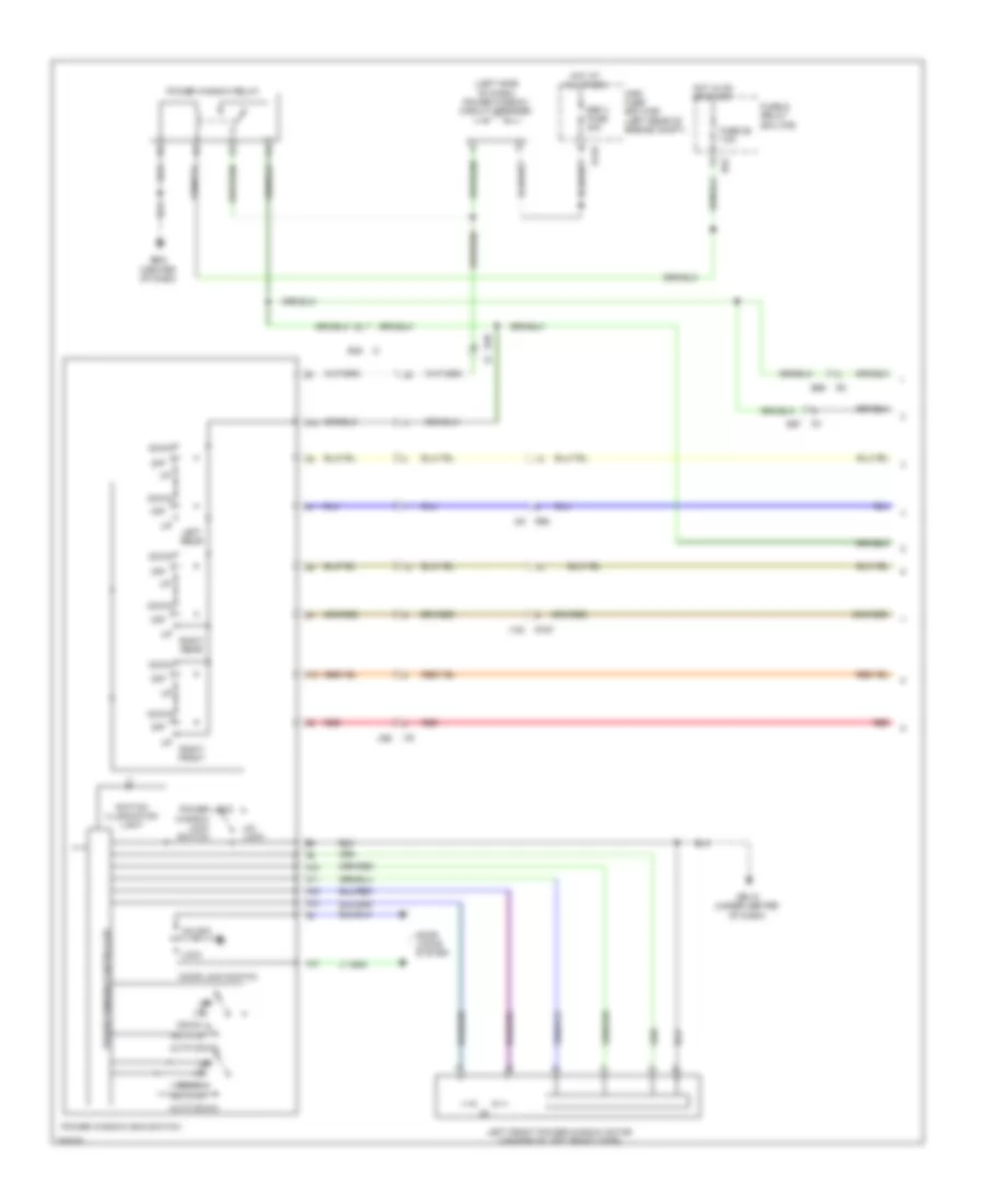 Power Windows Wiring Diagram, WRX STI (1 of 2) for Subaru Impreza 2.5i Premium 2011