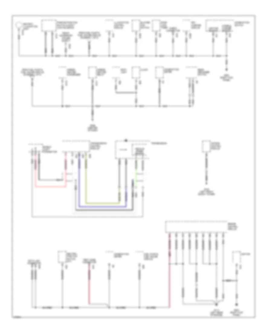 Ground Distribution Wiring Diagram 2 of 2 for Subaru Forester L 1998