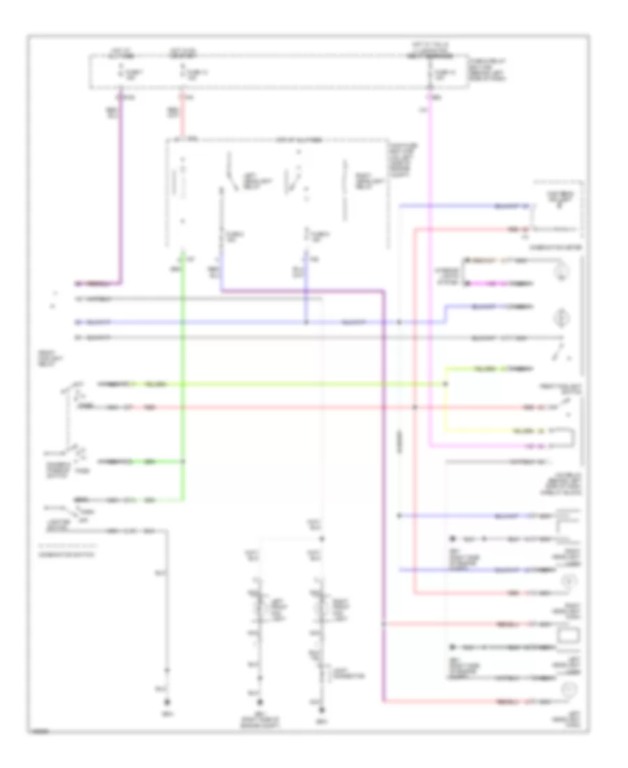 Headlights Wiring Diagram with High Intensity Discharge for Subaru Impreza RS 2004