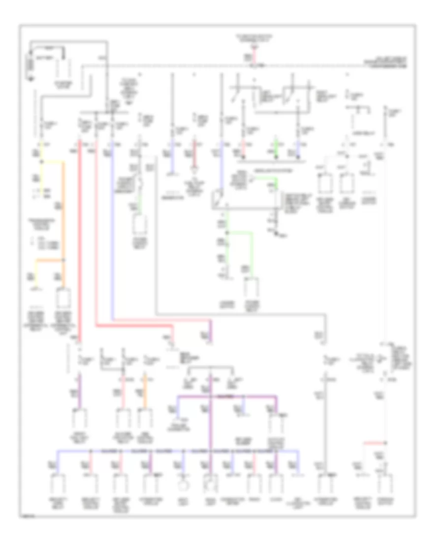 Power Distribution Wiring Diagram 1 of 4 for Subaru Impreza RS 2004