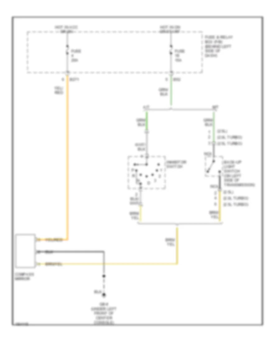 Automatic Day Night Mirror Wiring Diagram for Subaru Impreza RS 2004