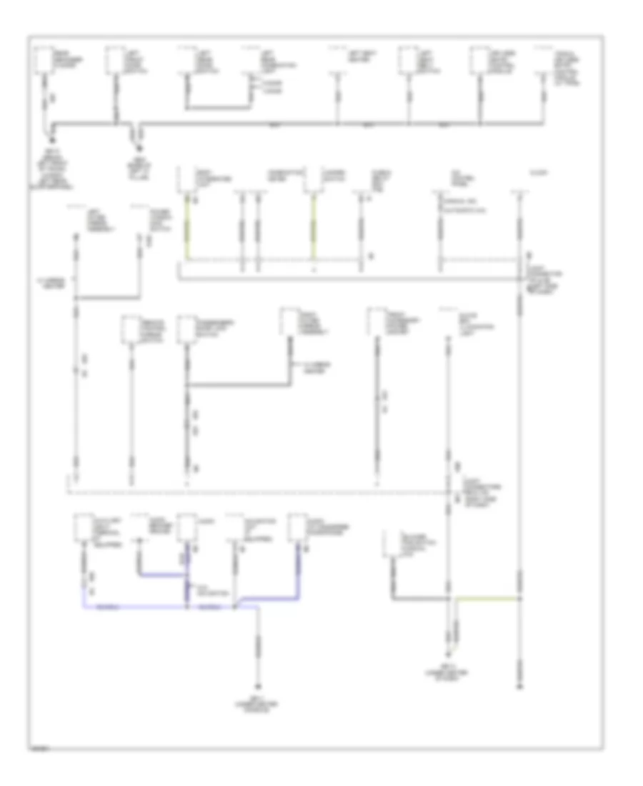 Ground Distribution Wiring Diagram, Except WRX STI (2 of 3) for Subaru Impreza WRX 2011