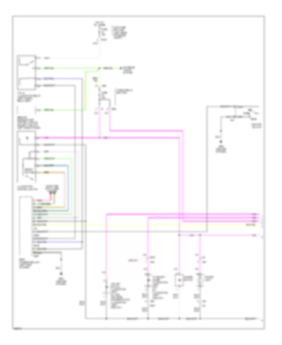 Instrument Illumination Wiring Diagram (1 of 2) for Subaru Impreza WRX 2011