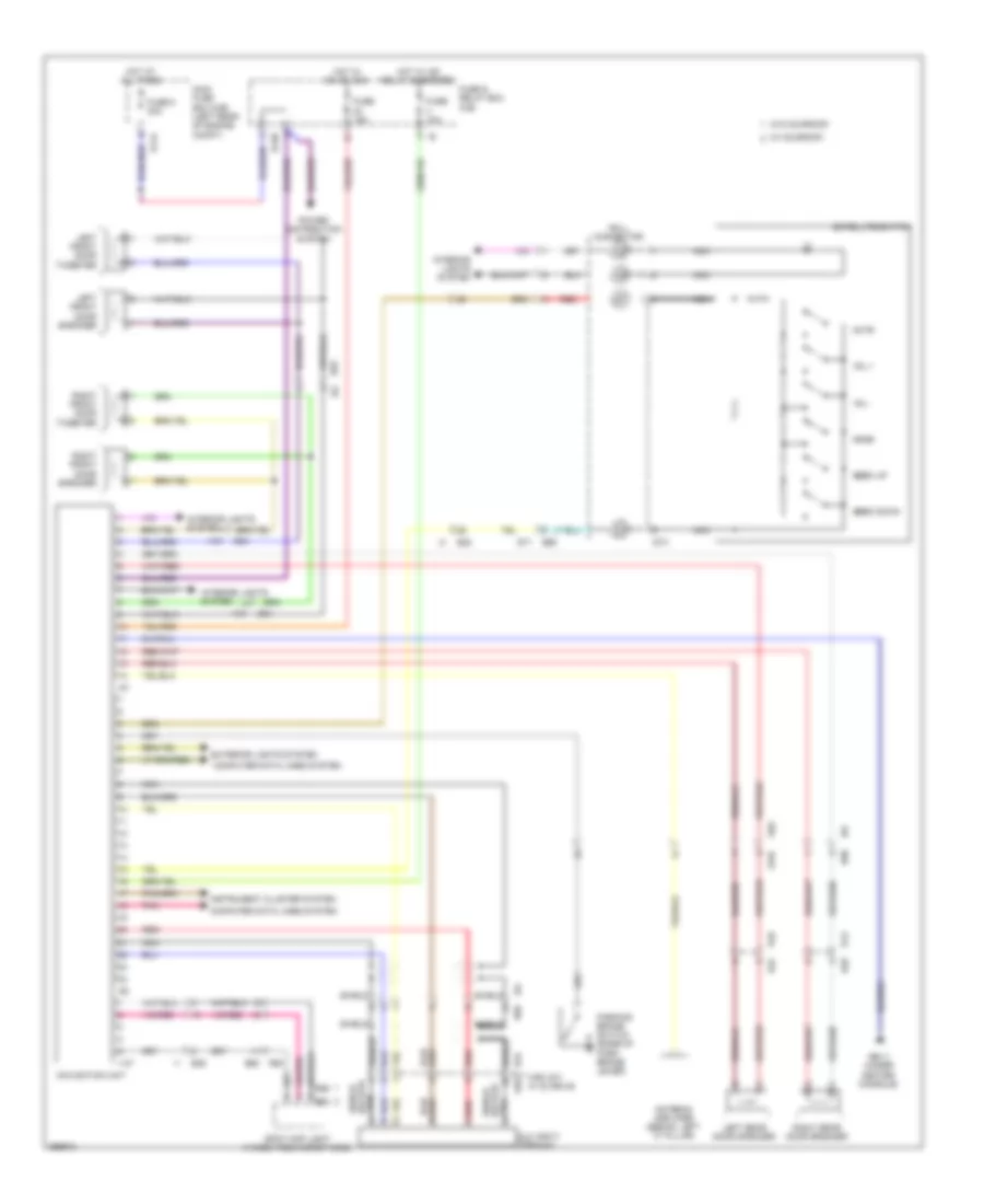 Navigation Wiring Diagram for Subaru Impreza WRX 2011