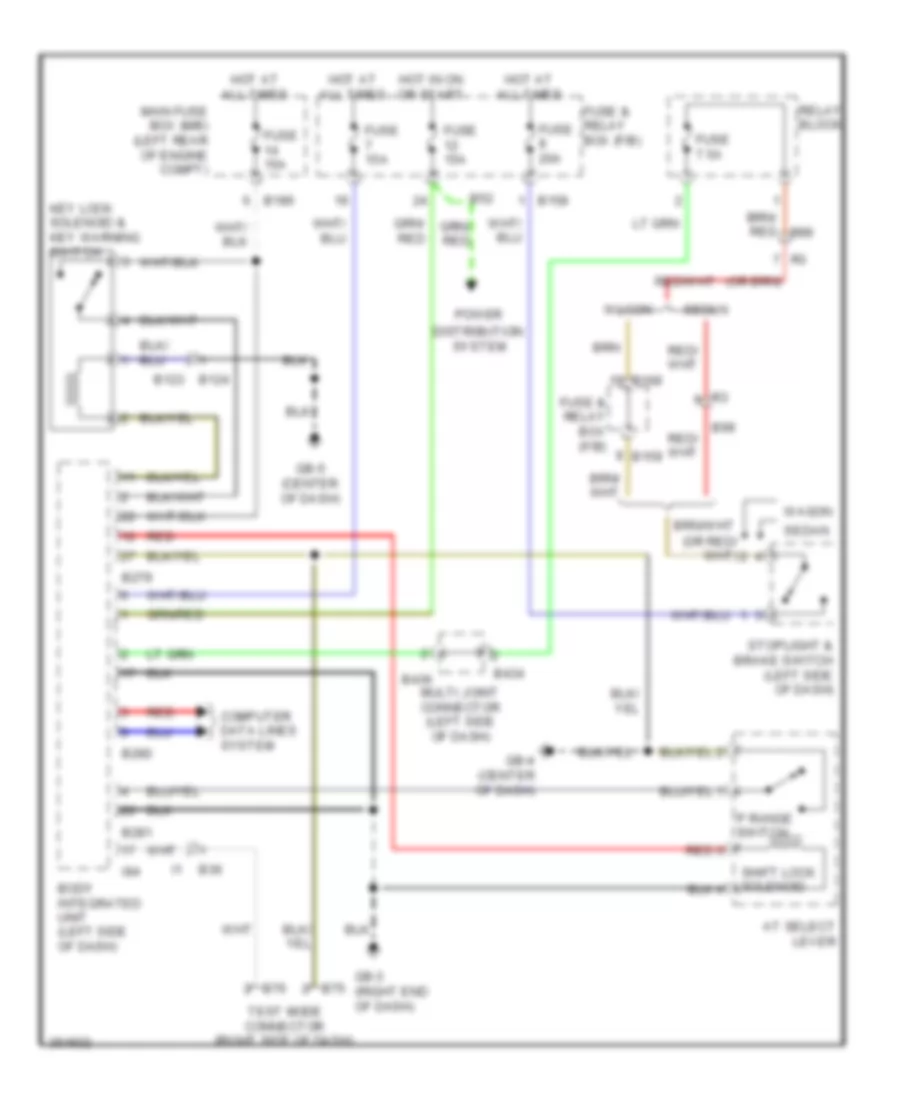 Shift Interlock Wiring Diagram for Subaru Impreza WRX 2011