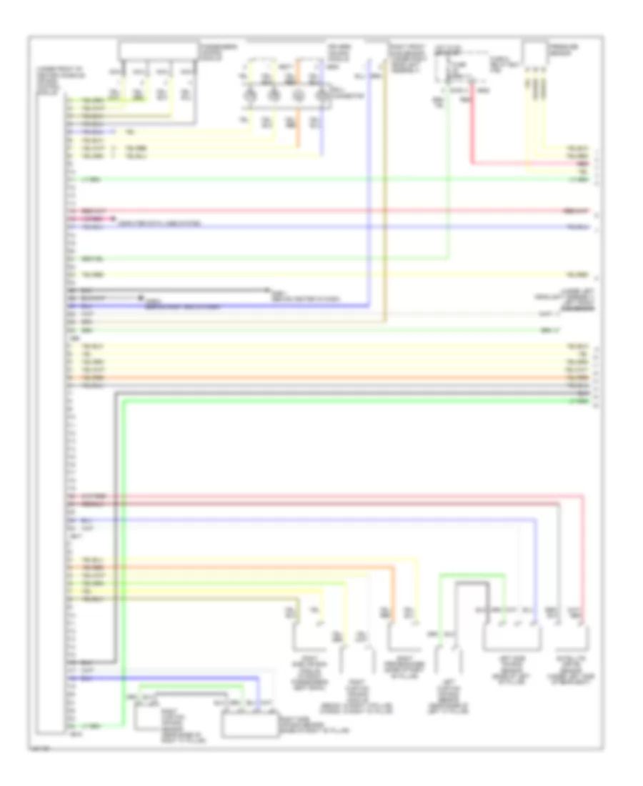 Supplemental Restraints Wiring Diagram 1 of 2 for Subaru Impreza WRX 2008