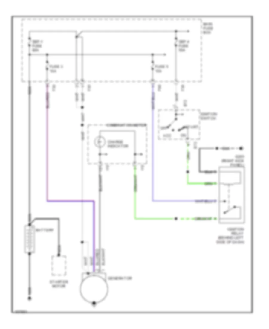 Charging Wiring Diagram for Subaru Forester S 1998