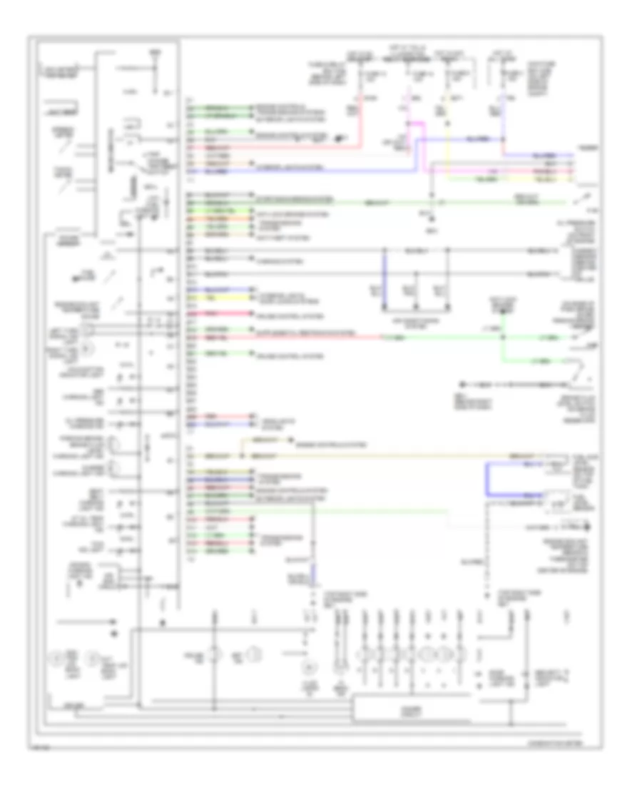 2 5L Instrument Cluster Wiring Diagram for Subaru Impreza TS 2004