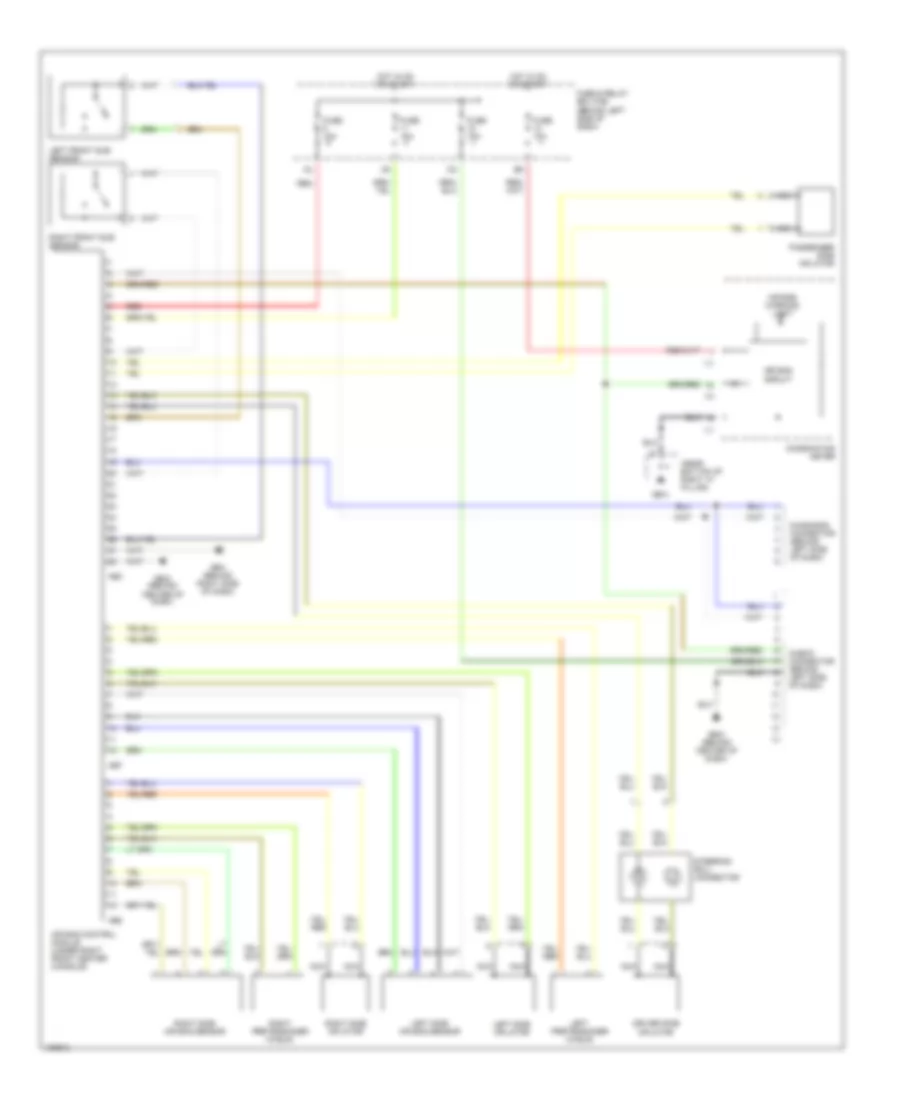 Supplemental Restraints Wiring Diagram for Subaru Impreza TS 2004