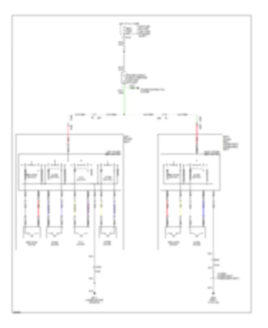 Power Seat Wiring Diagram for Subaru Tribeca Limited 2013