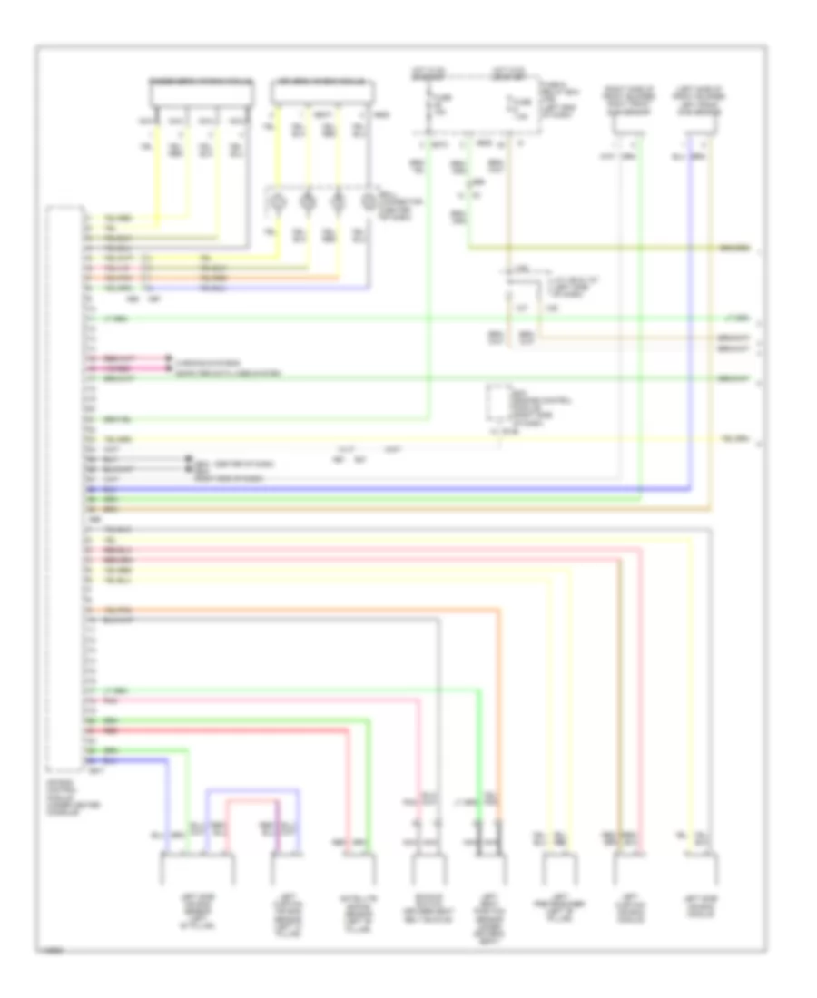 Supplemental Restraints Wiring Diagram 1 of 2 for Subaru Tribeca Limited 2013