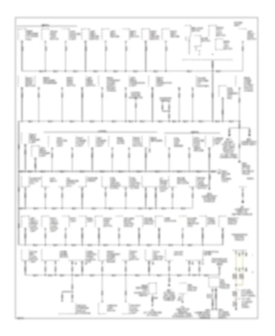 Ground Distribution Wiring Diagram 2 of 2 for Subaru Legacy GT 2004