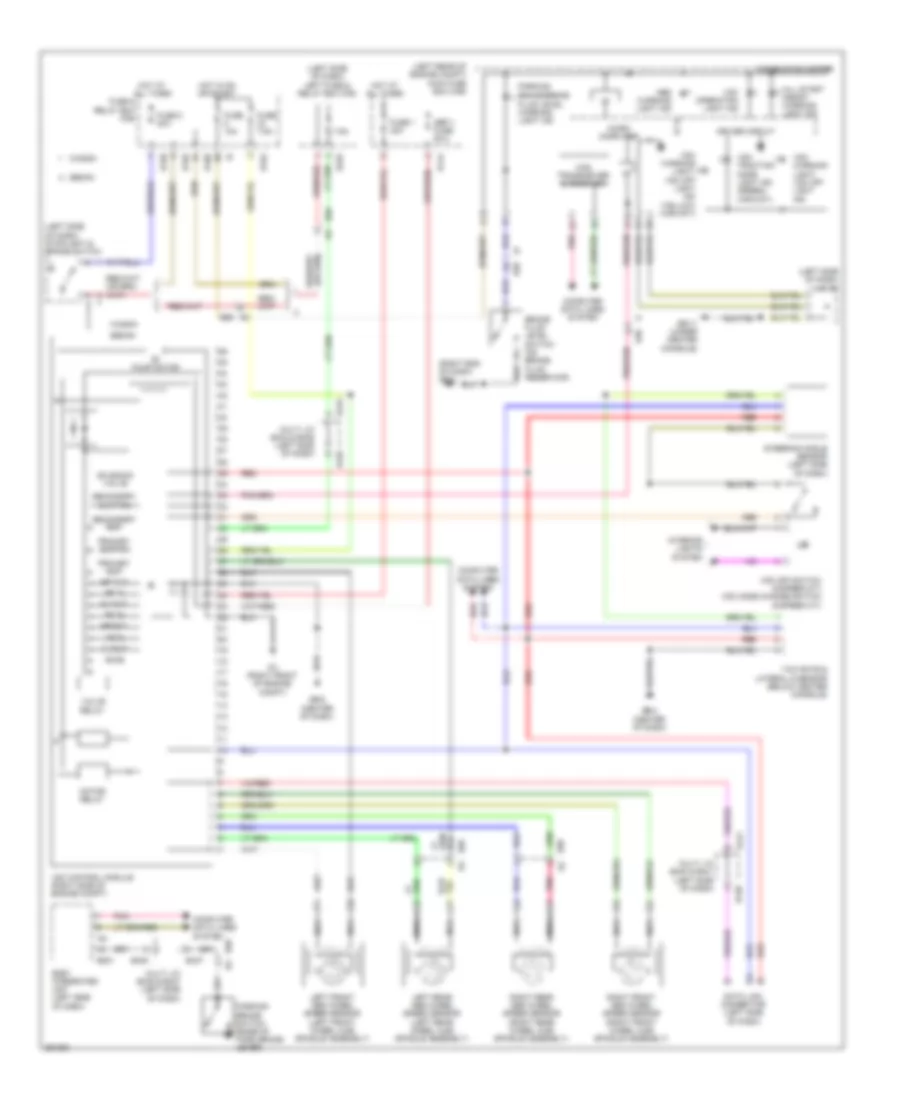 Anti-lock Brakes Wiring Diagram for Subaru Impreza WRX STi Limited 2011