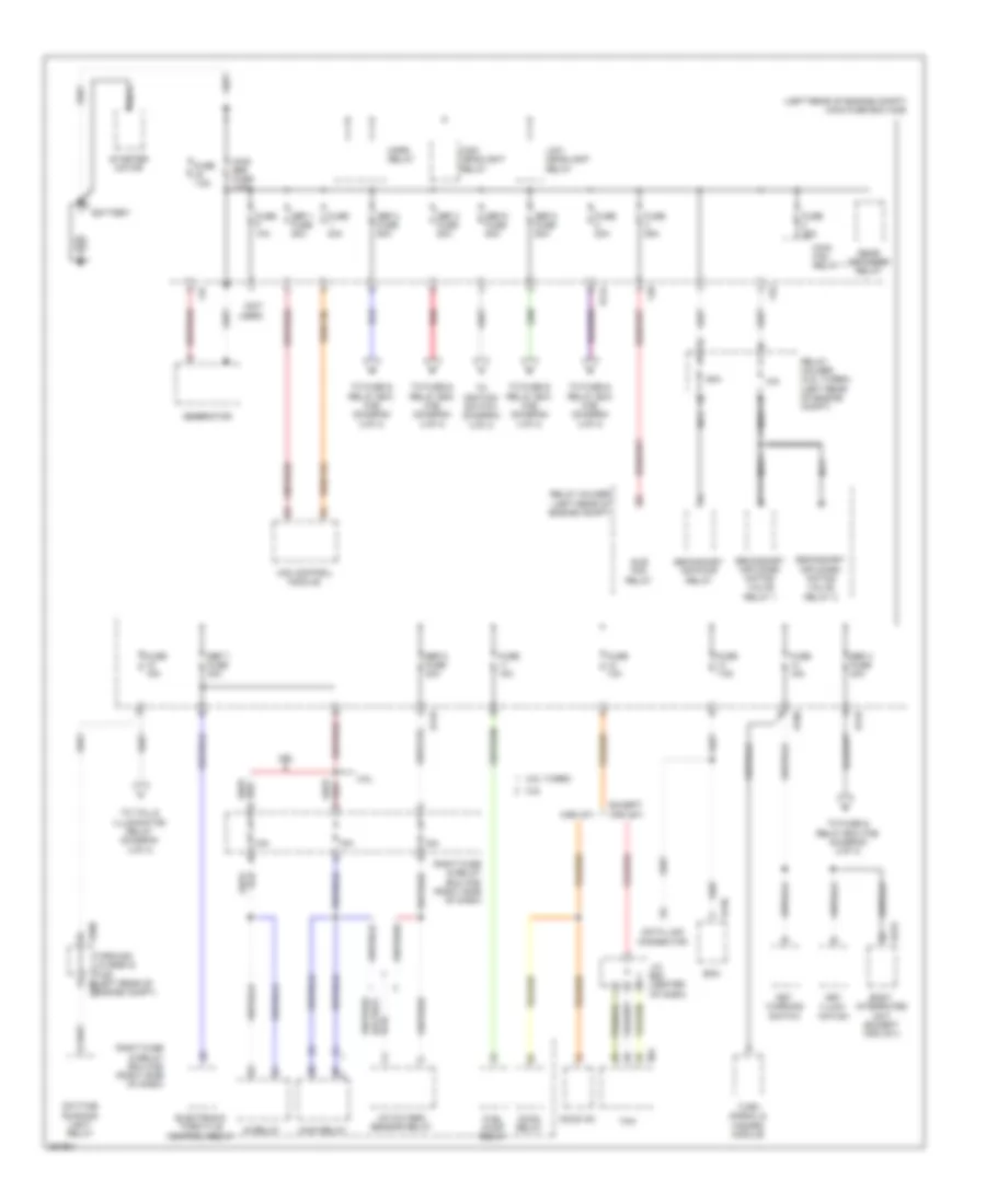 Power Distribution Wiring Diagram 1 of 4 for Subaru Impreza WRX STi Limited 2011