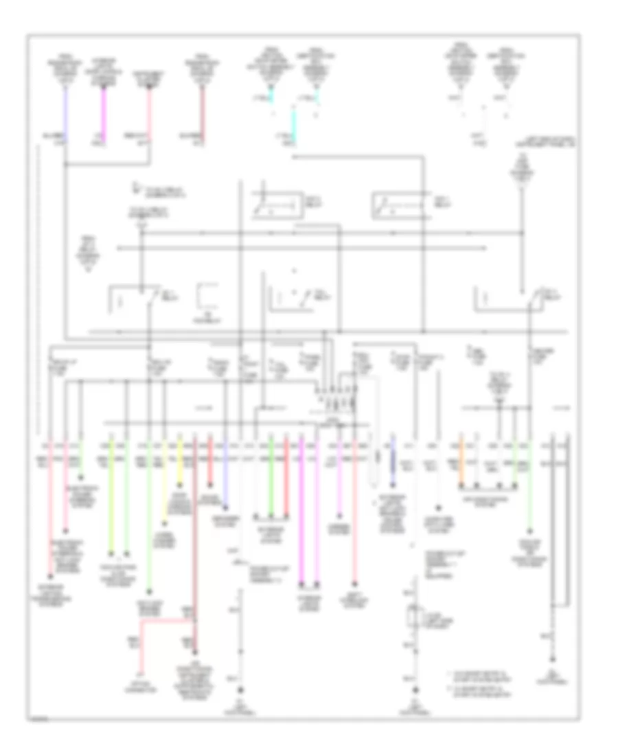 Power Distribution Wiring Diagram (3 of 3) for Subaru BRZ Premium 2014