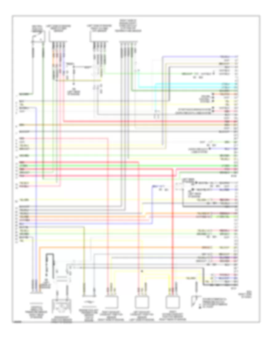 2.5L Turbo, Engine Performance Wiring Diagram (5 of 5) for Subaru Legacy GT Limited 2011