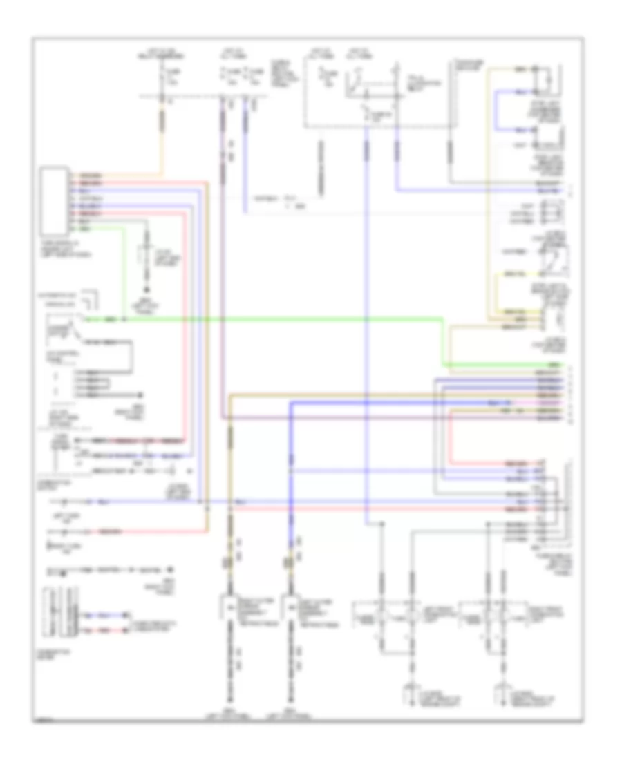 Exterior Lamps Wiring Diagram (1 of 2) for Subaru Legacy GT Limited 2011