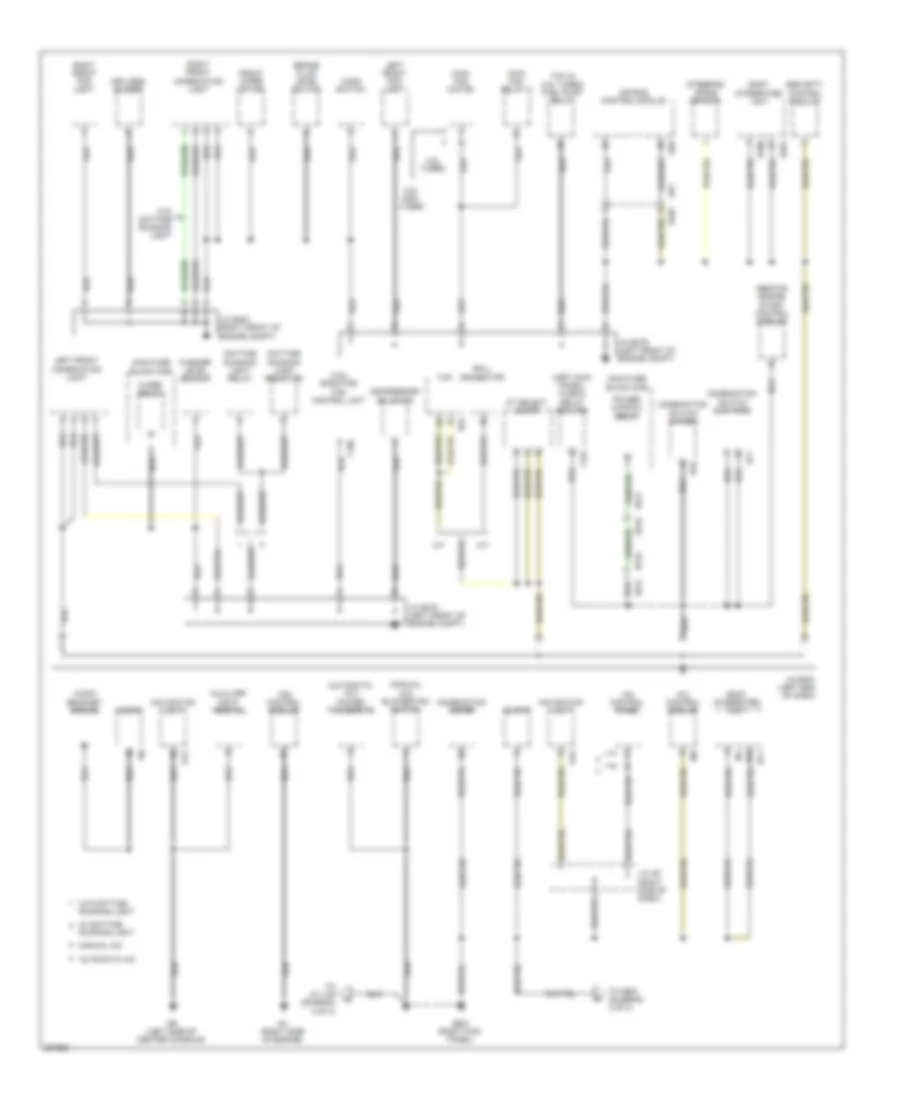 Ground Distribution Wiring Diagram 1 of 3 for Subaru Legacy GT Limited 2011