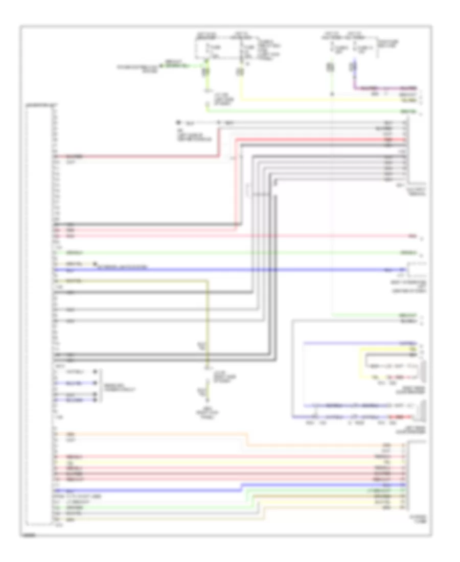 Navigation Wiring Diagram 1 of 2 for Subaru Legacy GT Limited 2011