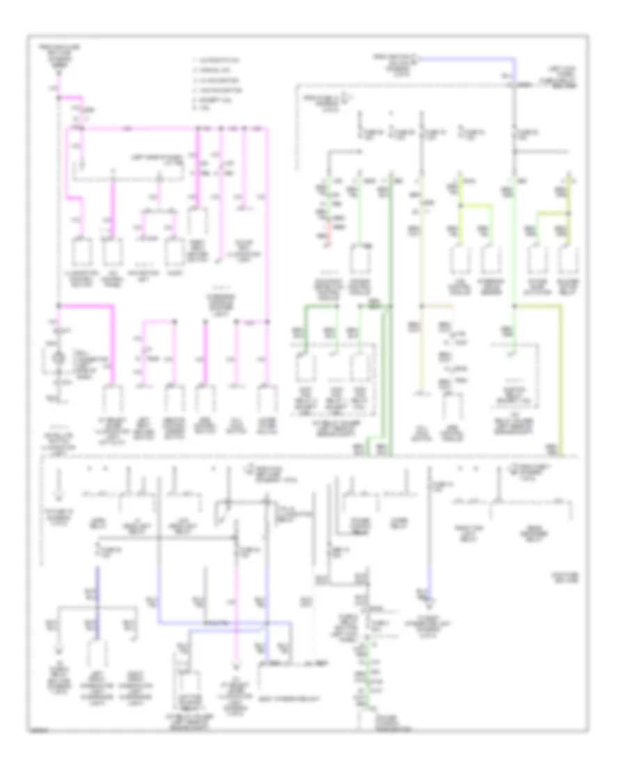 Power Distribution Wiring Diagram (3 of 5) for Subaru Legacy GT Limited 2011