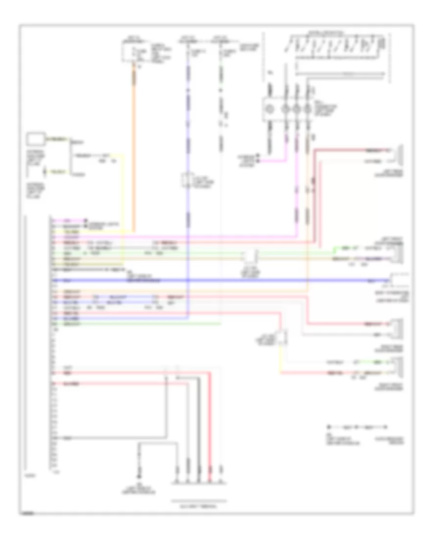 Base Radio Wiring Diagram for Subaru Legacy GT Limited 2011